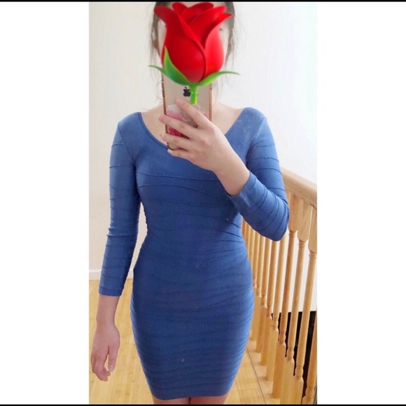 Arden B blue bodycon mini dress - Picture 2 of 6
